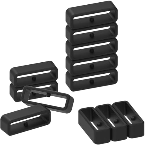 FFHDJL Paquete de 10 anillos de sujeción para correa de reloj Garmin Forerunner 35/Approach S10, correas de silicona, bucle de seguridad