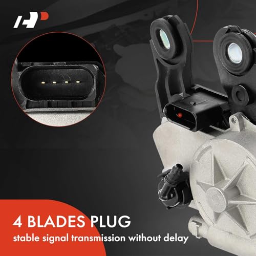 Image of A-Premium Rear Windshield Wiper Motor Compatible with Audi | for Audi Q3 2019 2020 2021 2022 2023 2024, Sport Utility, 4-Pin