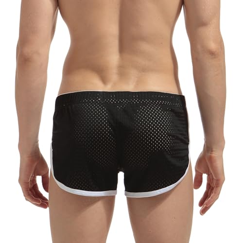 AIMPACT Mens Mesh Booty Shorts 3 Inch Sexy Smooth Lounge Active Shorts Ranger Panties3