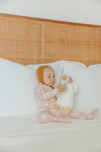 Image of Copper Pearl Zip-Up Footie Baby Pajamas - Soft Newborn Onesies for Boys & Girls, Tag-Free with Two-Way Zipper Baby Sleepers for Newborn - 24 Months, Goosie