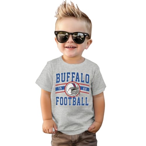 Football Shirt for Toddler Boy Girl American Football Tshirt Team Sports Fans Lover Tshirt Kids Game Day Outfits
