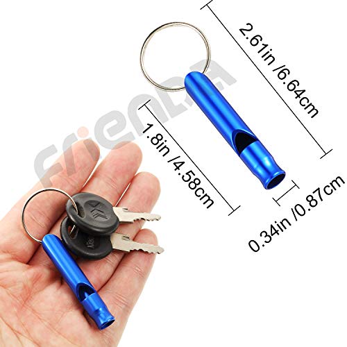 35 Pieces Emergency Whistle With Keychain, Aluminum Emergency Survival Whistle For Camping Hiking Hunting Outdoors Sports, Loud Sound (Cute Colors) #TOP5