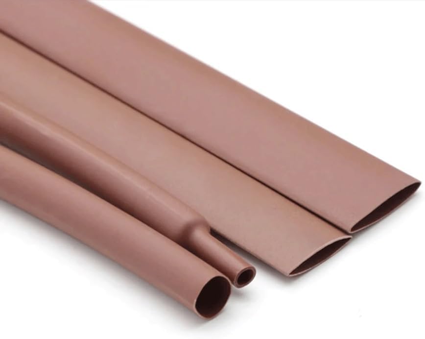 NUGEN 2:1 Heat Shrink Heat Shrink Tube Brown, for Home Garden Wire Repair DIY Cable Protecctor Tubing Sleeving Wrap Accessories (Color : 16mm, Size : 25 Meters)