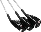 Cuñas para Palos de Golf de 50/52/54/56/60/62/64 Grados para Mujeres y Hombres, Negro, 50 Grados