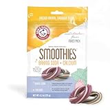 Arm & Hammer for Pets Smoothies Dental Treats for Dogs with Baking Soda & Calcium, Treat Chews Help Fight Bad Breath, Plaque & Tartar, Mint Strawberry & Mint, Ring Shaped, 5 Pcs