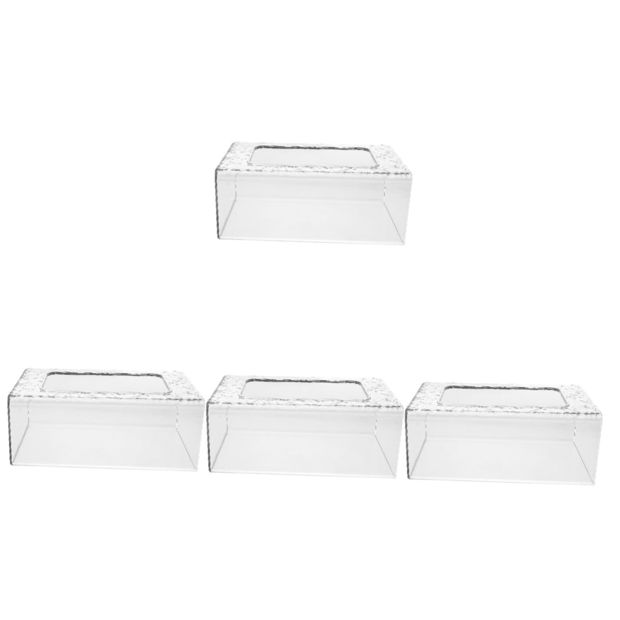 IMIKEYA 4er-Box Taschentuchbox Für Die Wand Gästehandtuchhalter Tablett Papierhandtuchhalter Zur Wandmontage Tissue-etui Zur Wandmontage An Der Wand Befestigter Taschentuchkasten Plastik