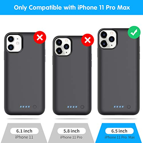 Xooparc Battery Case For Iphone 11 Pro Max [7800Mah] Upgraded Charging Case Protective Portable Charger Case Rechargeable Extended Battery Pack For Apple Iphone 11 Pro Max (6.5’) Backup Power Bank #TOP3