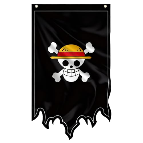 Official Licensed OP Straw Hat Pirate Flag 49x29 Inch Anime Banner
