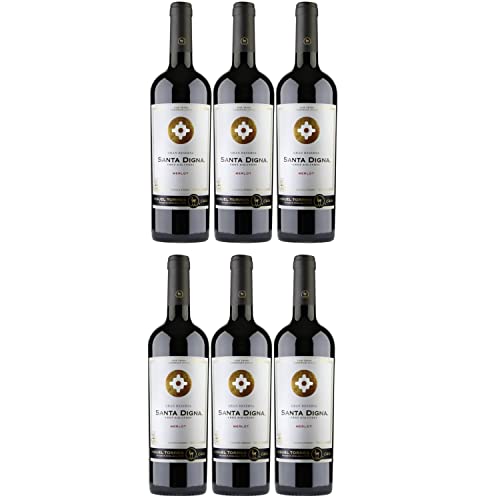 Miguel Torres Santa Digna Gran Reserva Merlot Rotwein Wein Trocken Chile I Versanel Paket (6 x 0,75l) Cover