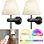 StarMoitic 10000mAh Battery Operated Wall Sconces Set of Two, RGB Wireless Rechargeable Wall Lights with Remote, Dimmable Cordless Wall Lamps, Night Light Magnetic Bulbs for Bedroom, Living Room