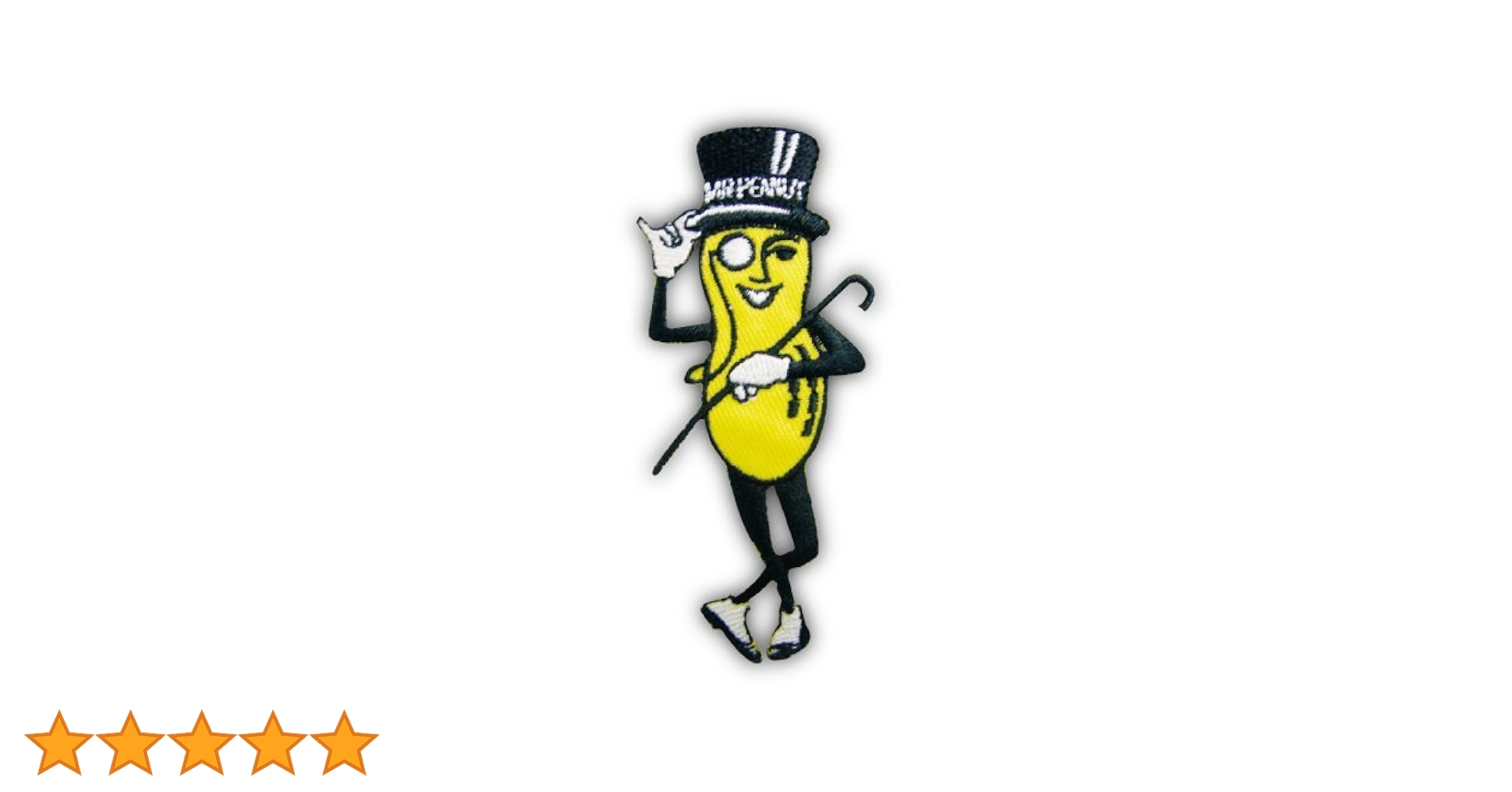 Amazon.co.jp: アイロンワッペン【Mr.PEANUT】 ミスター