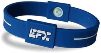 EFX Silicone Sport Bracelet Blue/white 7 Inch Medium
