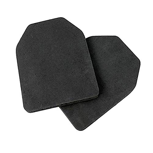 Tactical Soldier Gear - Ensemble de 2 gilets de transport SAPI avec plaque de choc - Noir Cover
