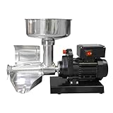 SQUEEZE master Electric Stainless Steel Jam Maker – Commercial Food Strainer & Sauce Maker with Adjustable Trough, Quiet Operation – Soft Fruit Processing Machine for Home & Restaurant Use