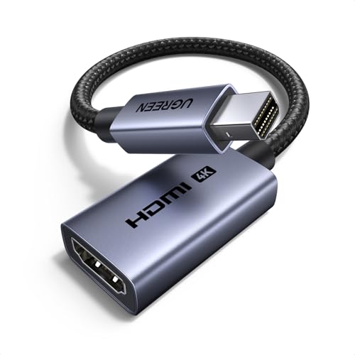 UGREEN 4K 30Hz Mini Displayport ? HDMI �A�_�v�^�AThunderbolt 1/2 �Ή��A�P���� Mini DP ? HDMI ��*���A4K 30Hz / 2K 60Hz / 1080P 120Hz �Ή��AMac min