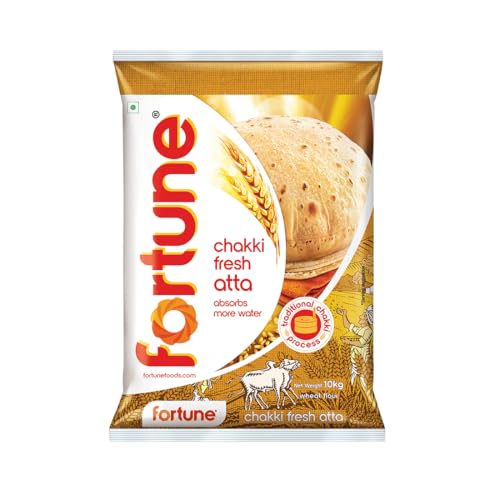 Image of Fortune Chakki Fresh Atta, 10 kg, 100% Atta 0% Maida