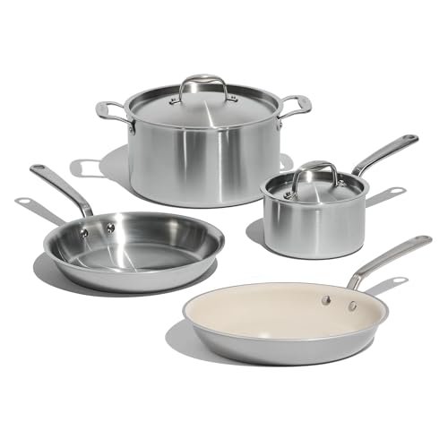 Made In Cookware – 6-teiliges Edelstahl-Kochgeschirr-Set – 5-lagig beschichtet – Inklusive...