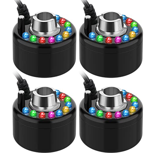 4 Pcs Halloween Mist Maker Ultrasonic Fogger Water Fountain Pond Fog Machine...