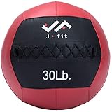 j/fit Medicine Ball, Red/Black, 30-Pound