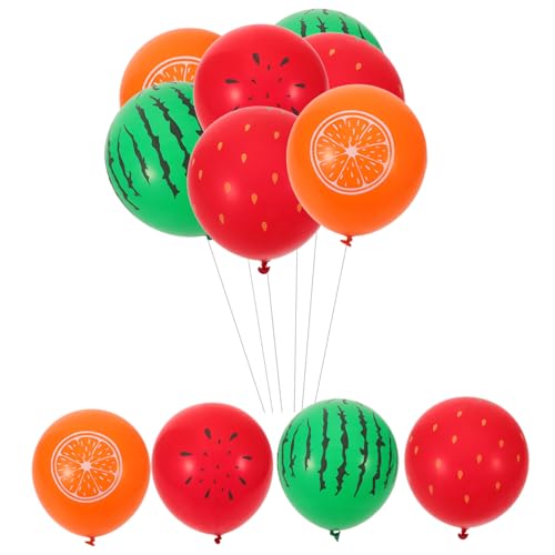 FOMIYES 40個 フルーツバルーン パイナップル トロピカル フルーツパーティー風船 ルアウ風船 アロハ風船 装飾 ココナッツ イチゴ風船 インフレータブル カラフル 大きい 巨大 金 乳剤