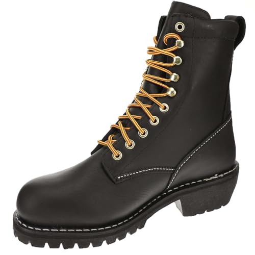 Mens 8 Waterproof SteelToe Logger 13 2E US Black4