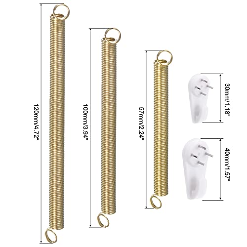 Image of uxcell 12 Pieces Plate Hanger, 8 12 14 Inch Stainless Steel Invisible Wall Plate Hangers with 12Pcs Wall Hooks and 50Pcs Protectors for Decorative Plates, Gold