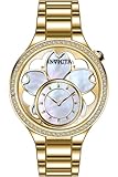 Invicta Wildflower 46754 - Orologio da donna, impermeabile, analogico, movimento al quarzo, in acciaio inox, quadrante in madreperla, 35 mm
