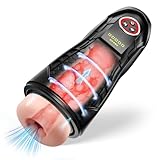 Automatic Blow Job Machine for Man Thrusting Vibrate Adult Tools for Men Discreet Pussy Pocket Silent Adult Toy, Male Stroke Masterburbatar Strokertate Mens Sleeve Pussycats Pocket Underwear MQ05