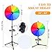 24 Inch Prize Wheel Spinner with Stand, 14 Slots Color Heavy Duty Spinning Wheel for Prizes, Spin The Wheel Game with Stand for Tabletop or Floor, Suitable for Trade Show, Carnival, Classroom, Family