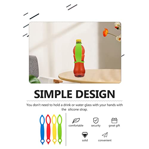 Sangle bouteille eau silicone Hemoton durable pour vélo et gym