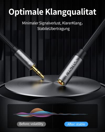 VICTECK [5M Prolunga Jack Cavo 5M, Nylon