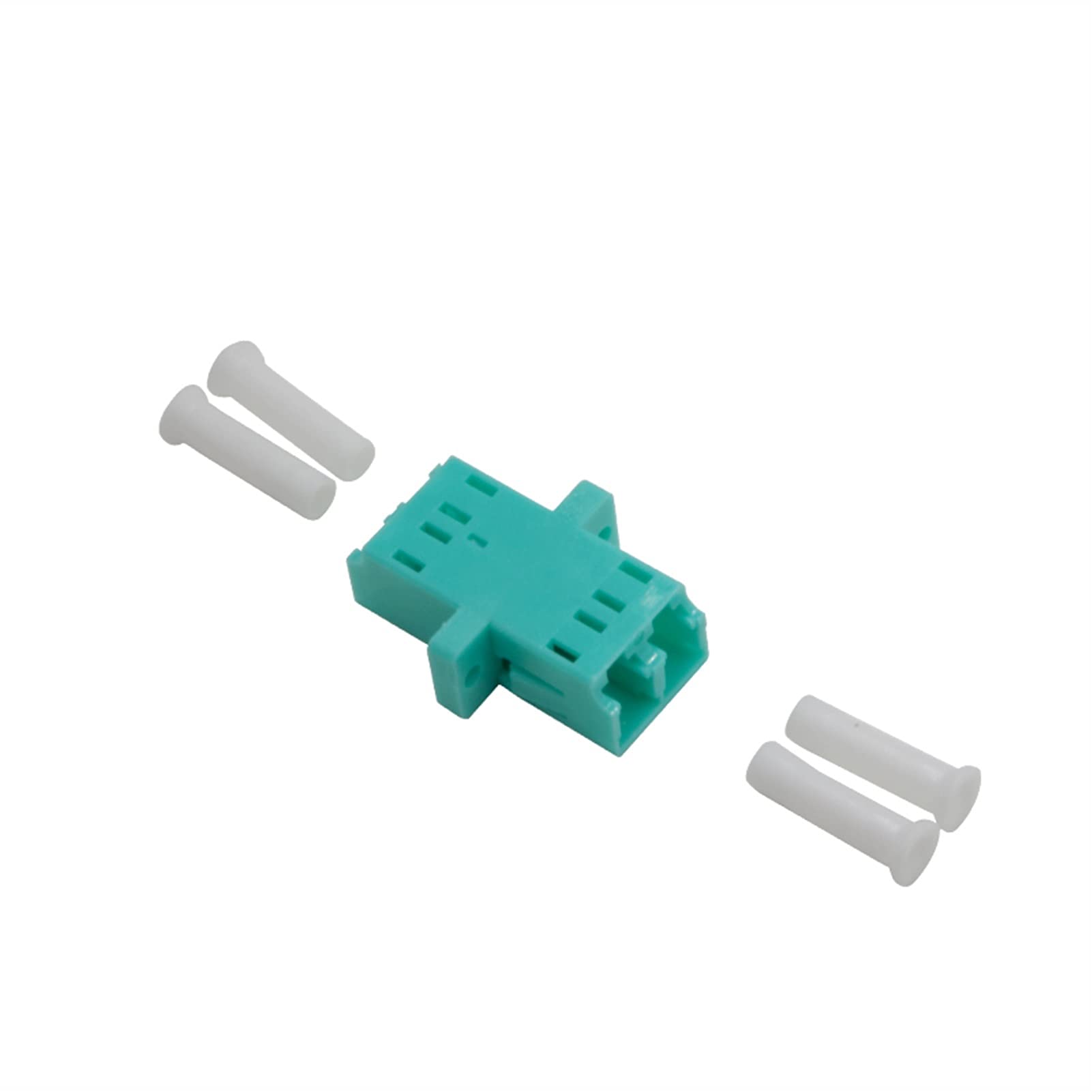 Accessoires de Fibre Optique 5 0PC LC OM3 UPC Duplex monomodes en Plastique Fibre Optique Adaptateur LC OM3 UPC 10GE coupleur de Bride de la Fibre Connecteur