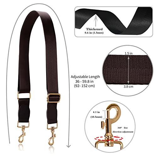 Image of Allzedream Wide Purse Strap Replacement Crossbody Shoulder Bag Adjustable