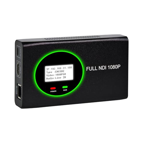 Convertidor NDI completo con paso HDMI y luz de cuenta bidireccional 1080P
