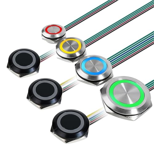 Interrupteur métallique de précision 19mm avec fil pour commande impulsionnelle