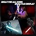 Lightsaber, Light Sabers with RGB 15 Colors, USB Rechargeable Lightsabers with FX Sound and Motion Sensors, Light Saber Sword Toy for Kids, Halloween Xmas Gift, Galaxy War Fighters Cosplay, 2Packs