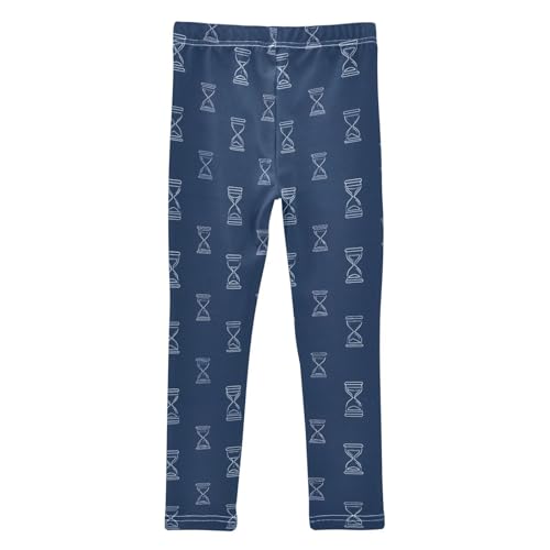 Girls Leggings Soft Toddler Ankle Length Bottoms Hourglass Kids Dance Yoga Pants 4-10 Years2