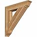 Ekena Millwork BKT06X34X34TRA01RWR Traditional Rough Sawn Bracket, 6" Width x 34" Depth x 34" Height, Western Red Cedar