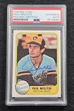 1981 PAUL MOLITOR Signed Score Card-HALL OF FAME-MILWAUKEE BREWERS-PSA - Baseball Slabbed Autographed Cards