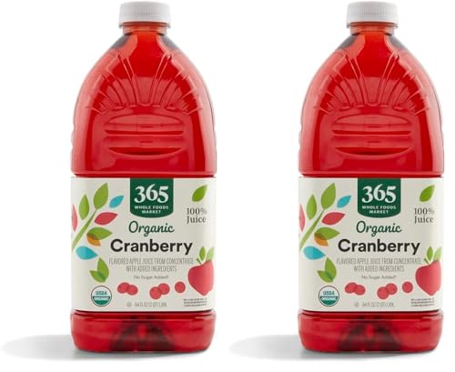 Image of 365 by Whole Foods Market, Organic Cranberry Juice Blend, 64 Fl Oz (Pack of 2)