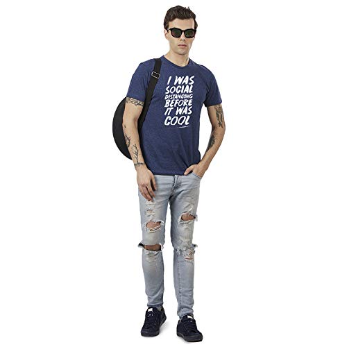 Image of Free Authority Printed Regular Fit Cotton Men's T-Shirt
