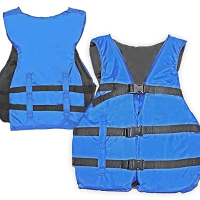 4 Pack Life Jacket Paddle Vest; Coast Guard Approved Type III PFD Life Vest Flotation Device; Jet ski, Wakeboard, Kayak; Ideal Extra Life Jacket for Pontoon Boat