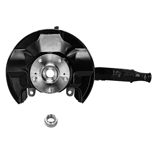 Image of Detroit Axle - Front Right Steering Knuckle for 2008-2012 Honda Accord, 2009-2014 TSX, Passenger Side Steering Knuckle & Wheel Bearing Hub Replacement