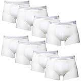 Tacto suave 8 x pack Head Men\'s Boxer Shorts with Elastic Waistband , Farben:Blanc;Größe Bekleidung:XL