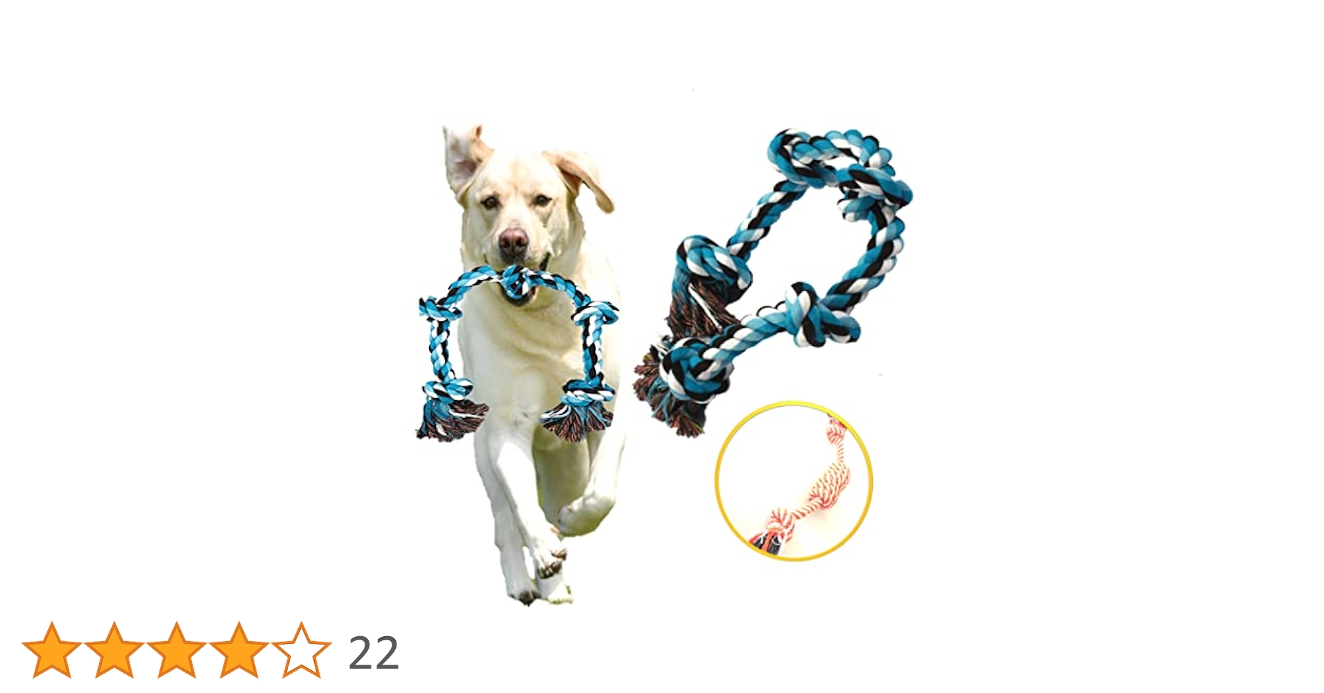 Amazon | Bluestarz13923 犬おもちゃ 中型犬 大型犬用 犬ロープ