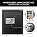 JUGREAT 80 Keys Cabinet with Sensor Light,Electronic Key Safe,Pin Code Keyless Storage Box for Keys,Secure Wall Mount Safe with 80 Key Tags