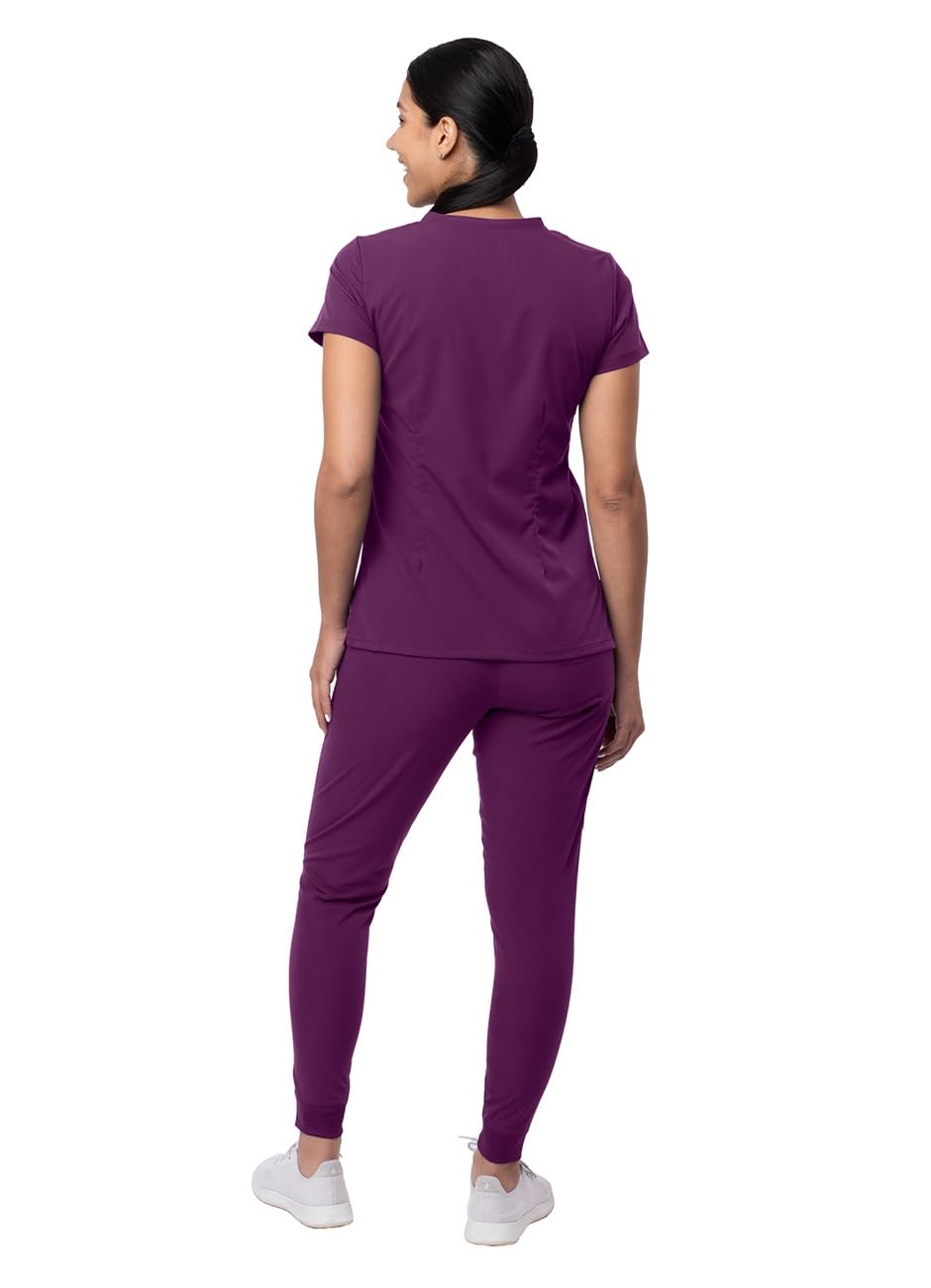 Adar Pro Verstärker Schrubben Set Für Frauen - Süssherz V-Hals Schrubben Top & Yoga Jogger Schrubben Hosen