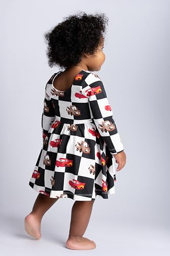 Image of monica + andy Short Sleeve Let's Dance Dress, Organic Cotton Playwear Clothes for Girls, Kids, Toddler & Infant Sizes