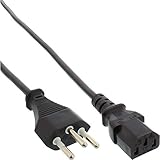 Netzkabel zum Anschluss von Elektrogeräten mit Kaltgeräteanschluss in Steckdose Schweiz
