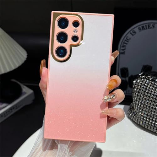 Coque Samsung A54 dégradé rose avec protection caméra antichoc intégrée